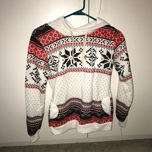 Patterned hoodie
